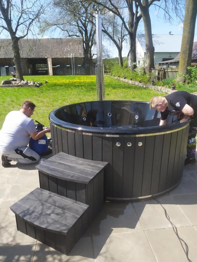 Dom W Malowniczej Wsi Z Imprezowa Stodola Hot Tub Jacuzzi Villa Zakrzewo Zalesie Esterno foto